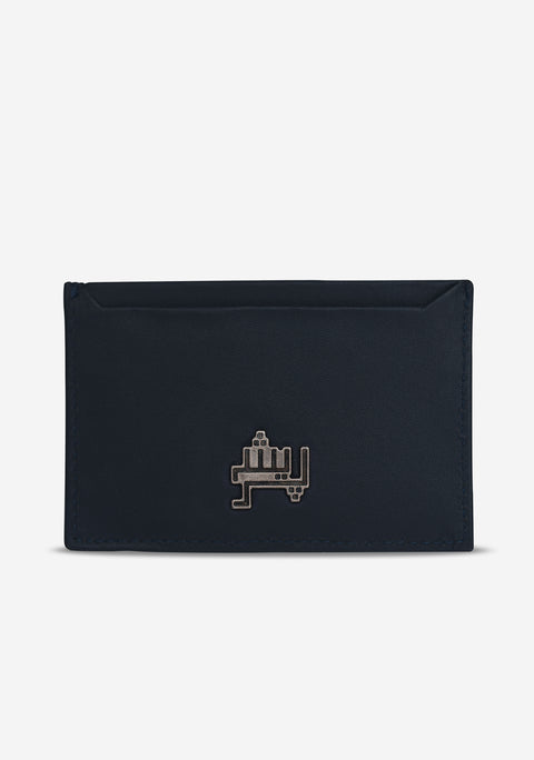 Signature Leather Blue Night Card Holder