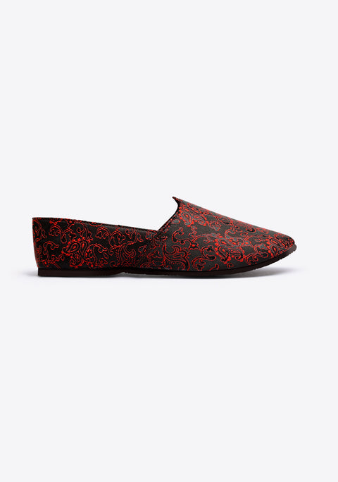 Textured Red Cut Shoe