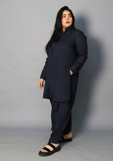 Poly Viscose Outer Space Zeer Fit Suit