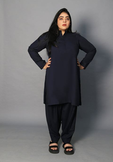 Poly Viscose Outer Space Zeer Fit Suit