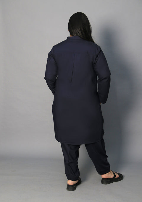 Poly Viscose Outer Space Zeer Fit Suit