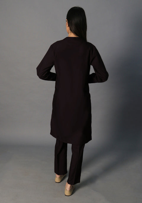 Poly Viscose After Dark Tej Fit Suit