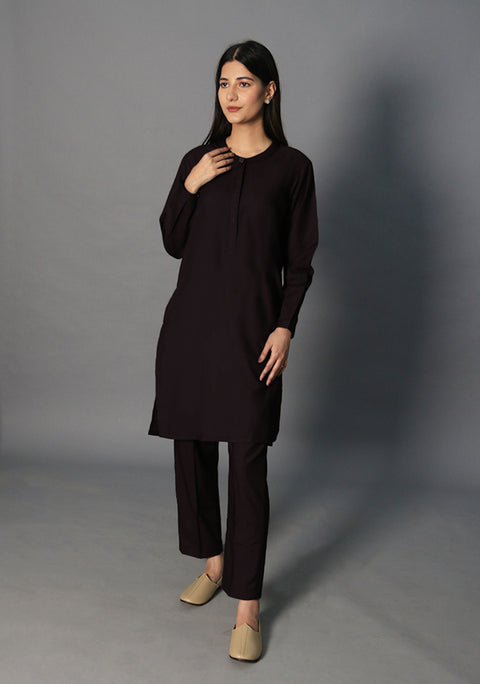 Poly Viscose After Dark Tej Fit Suit